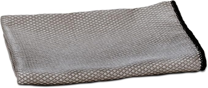 Idea Home Glass Microfiber Cleaning Cloth with Absorbent and Lint Free Material - Large Wine Glass Polishing Cloth - Glassware Cleaning Products - 16x24in Streak Free Microfiber Cloth