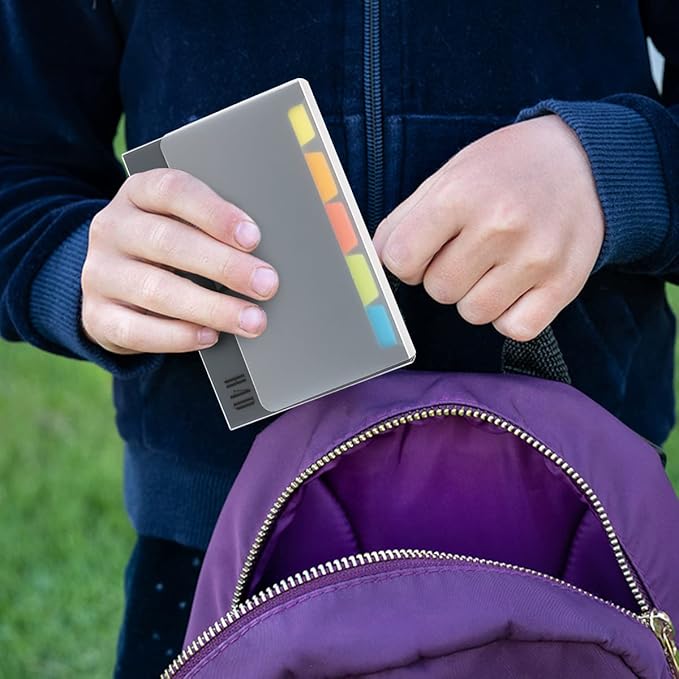 H4D 3x5 Index Card Case with 100 Heavyweight Ruled Index Cards and Dividers, Black