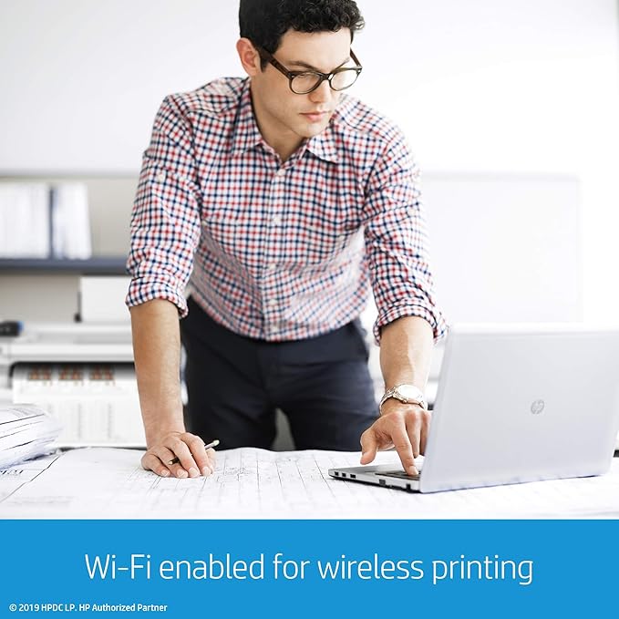 HP DesignJet Studio Large Format 24-inch Wireless Plotter Printer, Includes 3-Year Onsite Warranty Support (5HB12H)