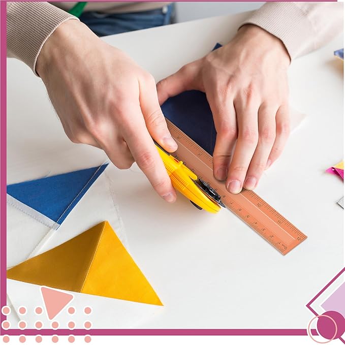 240 Pcs 12 Inch Plastic Rulers Bulk, Back to School Supplies, Assorted Colored Flexible Metric Rulers with Centimeters and Inches Measuring Tool for School Classroom Students(Boho)