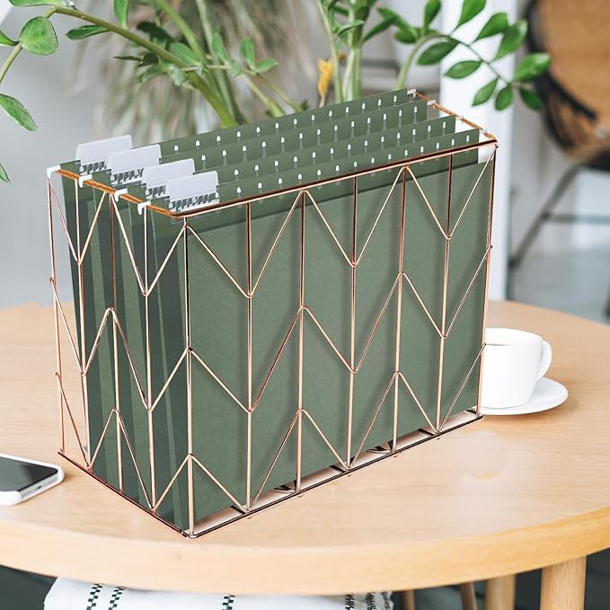 gisgfim 15 Pack Reinforced 11x17 Hanging File Folders 1/5 Cut Heavy Duty Hanging File Folders with Plastic Tabs & Label Cards Expanding Hangers File Organizer for Drawing Engineering Document (Green)