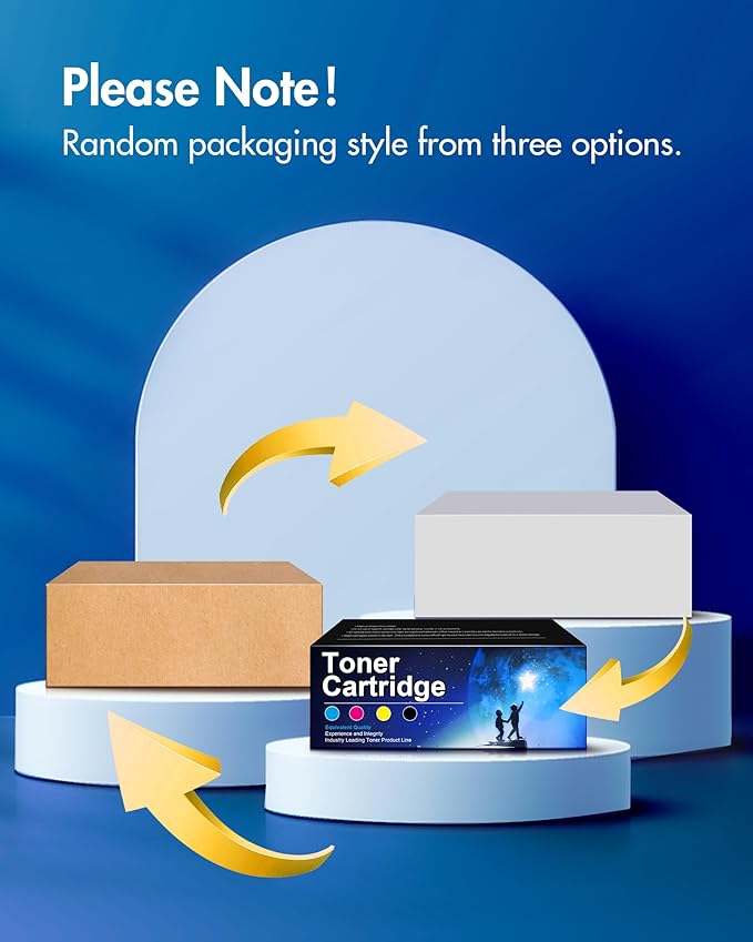 202X Toner Cartridges (with Chip) - High Yield Replacement for HP 202X Toner Cartridges CF500X 202A CF500A Works for HP Color Laserjet Pro MFP M281fdw M281cdw M281fdn M254dw M254dn Printer (4 Pack)