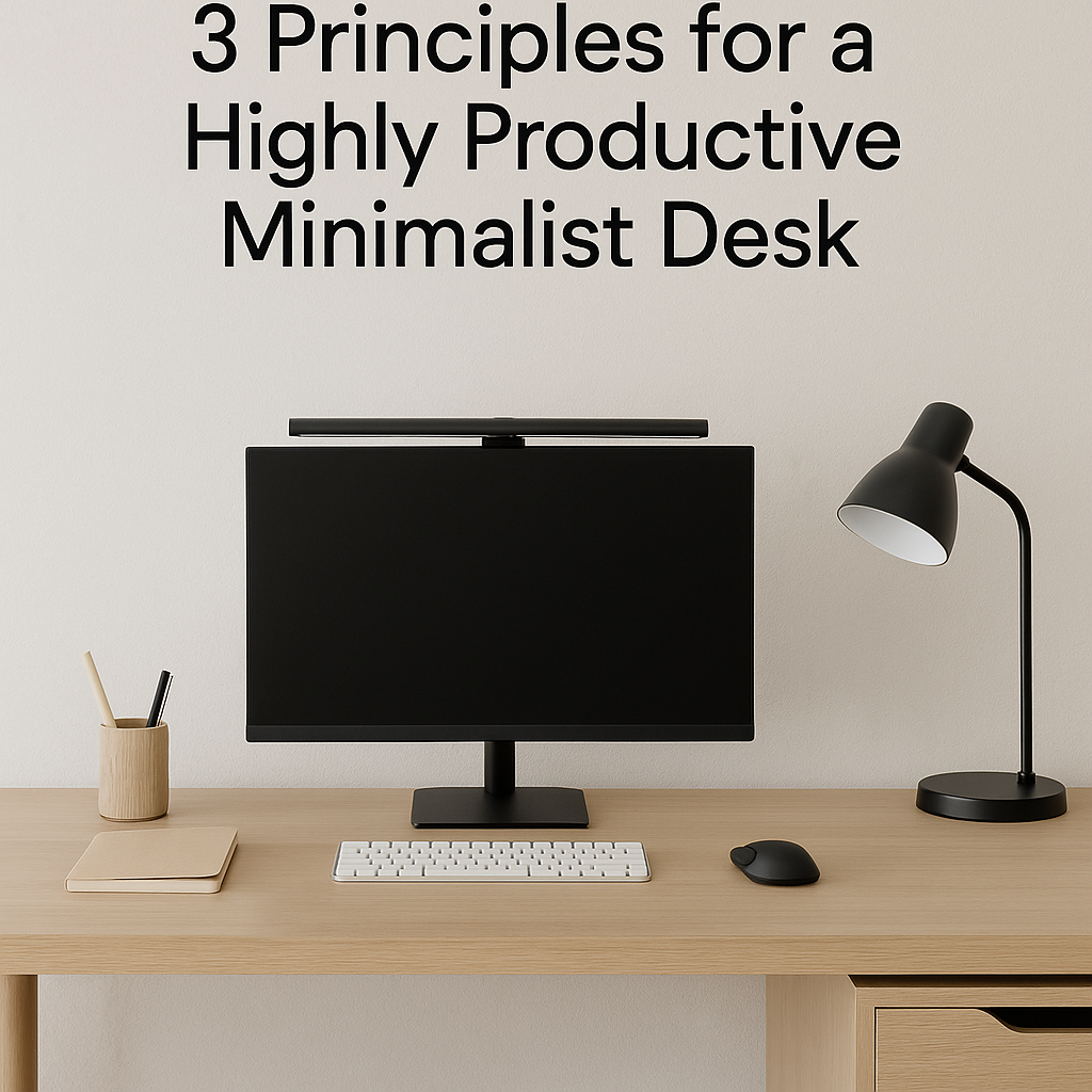 The Uncluttered Mind: 3 Principles for a Highly Productive Minimalist Desk