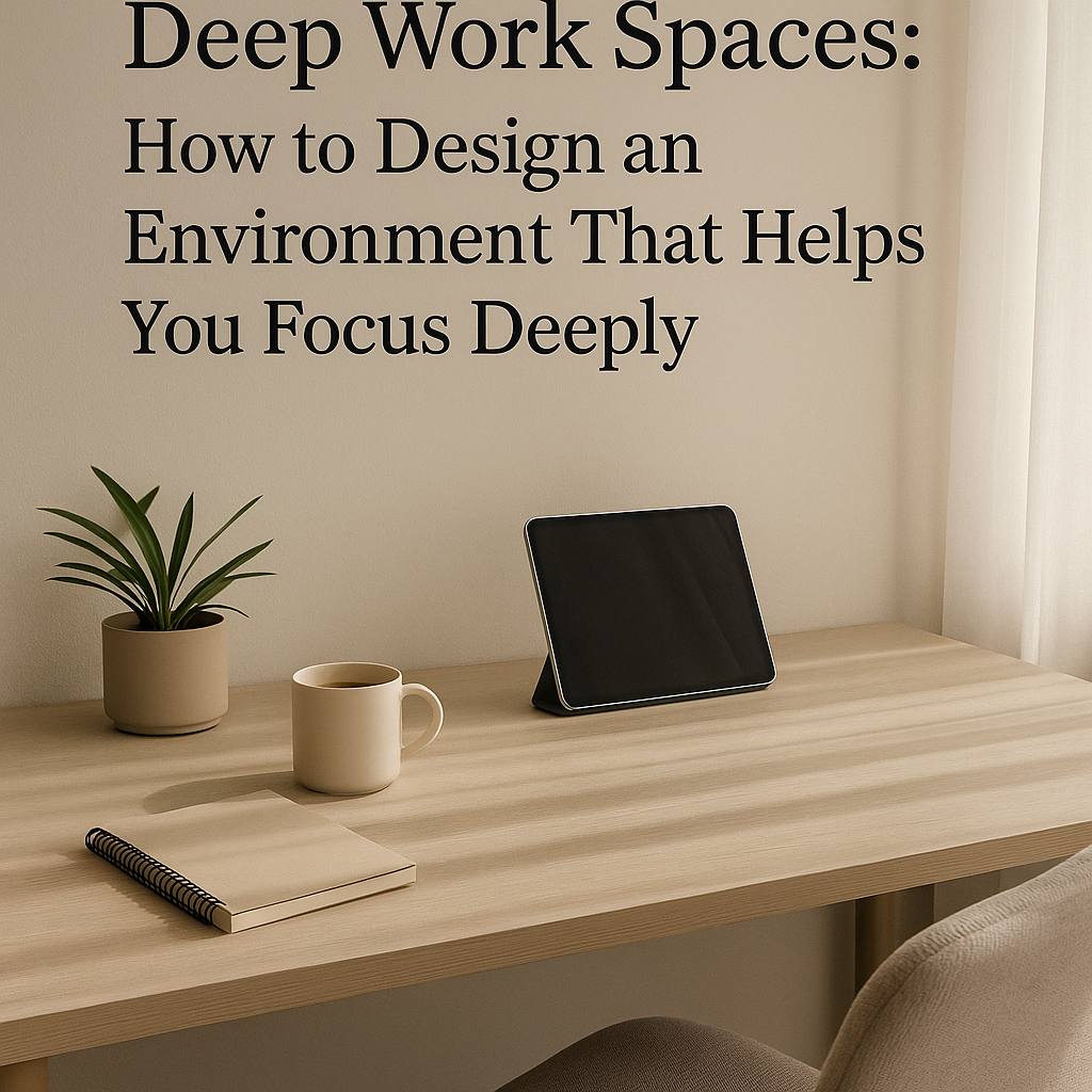 Deep Work Spaces: How to Design an Environment That Helps You Focus Deeply