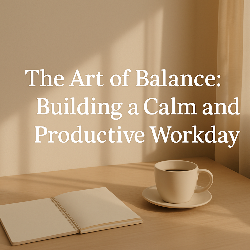 The Art of Balance: Building a Calm and Productive Workday