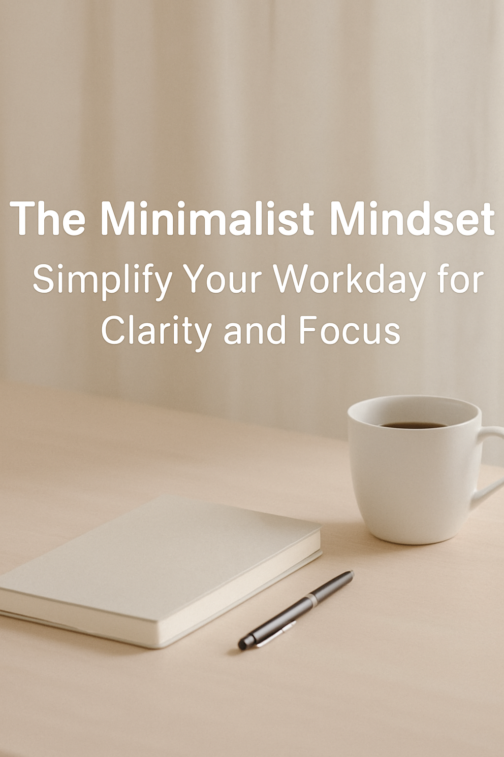 The Minimalist Mindset: Simplify Your Workday for Clarity and Focus