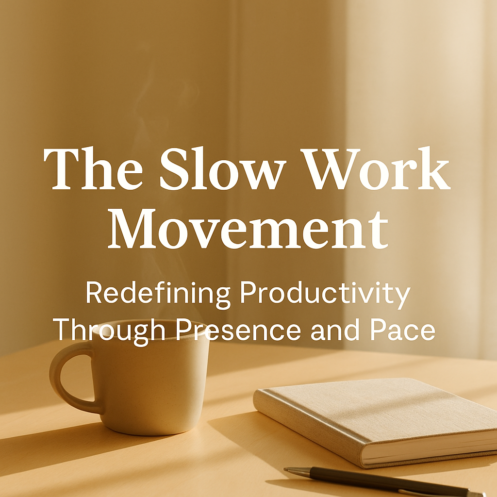 The Slow Work Movement: Redefining Productivity Through Presence and Pace