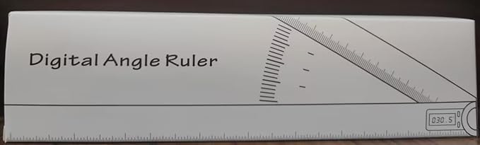 GemRed 82305 Digital Angle Finder GemRed Protractor Stainless steel 7inch 200mm (Black Button)