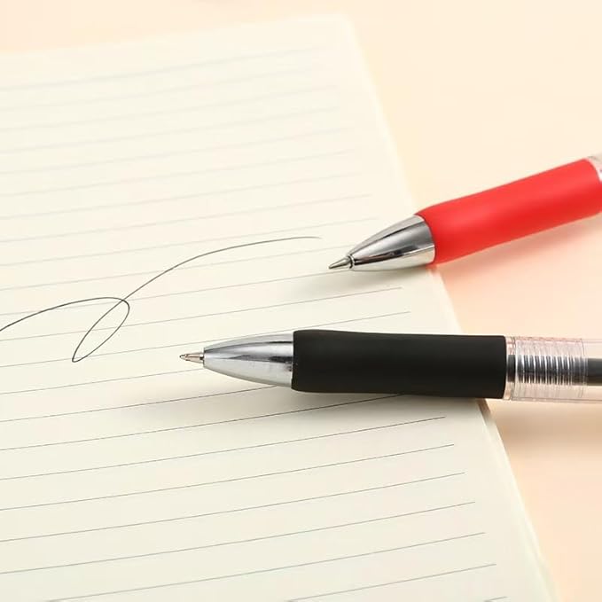 30PCS Black Retractable Gel Pens for Journaling, 0.5mm Ink Pens for School Office Suppliers, Fine Point Smooth Writing Pens. (Black)