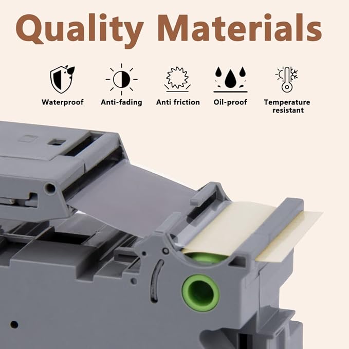 Hehua 18mm 0.7 Black on Gold Laminated Tape Compatible for Brother Label Maker Tape TZe-841 TZe841 TZ-841 TZ841 for P Touch PT D400 D450 D600 D610 P710BT, 3/4'' x 26.2ft, 3 Pack