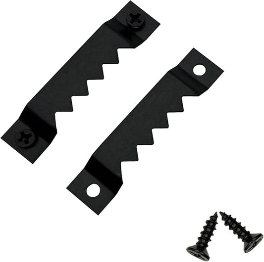30 Pack Large Heavy Sawtooth Picture Hangers Steel Picture Hangers with Screws Picture Hang Solutions, for Hanging Clock Paintings Artwork Picture Frame Hook Photos (Black，Supports 50 lbs)