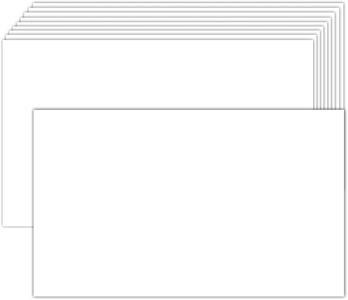 300 Pack White Blank Index Cards 3x5 Unlined Note Cards, Goefun 80lb Heavy Duty Cardstock Thick Paper for Postcards, Photo Paper, Syllable Boards