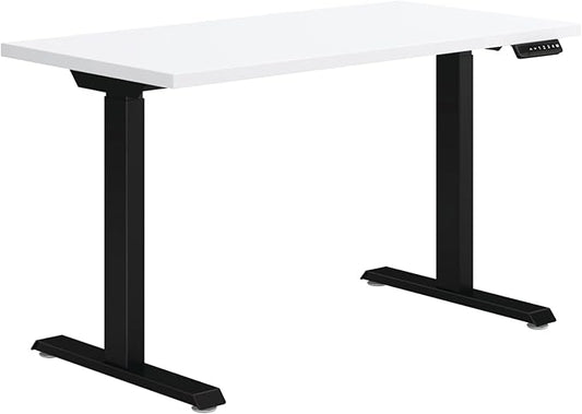 HON Coze Electric Standing Desk Adjustable Height, Coordinate Height Adjustable Desk, 48", White Top, Black Base