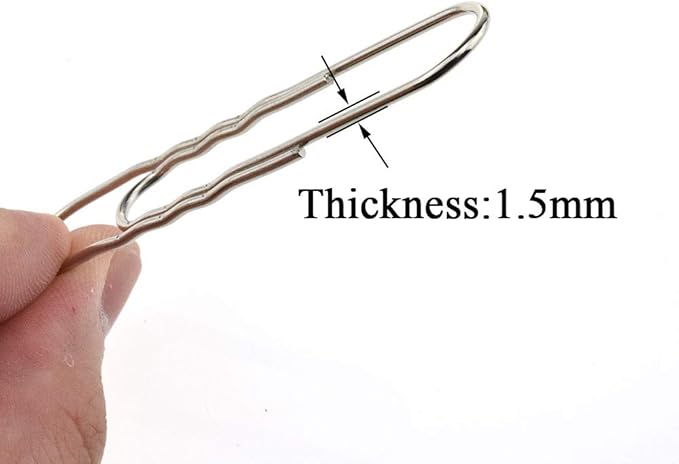 HAHIYO Paperclips Nonskid New Upgrade No Paper Scratch Large 3” Length Paper Clips with Curve Non Skid Heavy Duty Tight Grip Thick Rust Proof Reusable Metal Bright Silver for Home Office 30 Pack