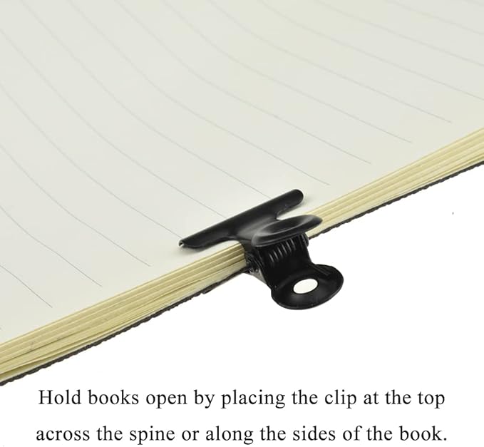 HAHIYO 0.87inch Black Bulldog Clips Metal File Hinge Binder Clips Clamps Save Space Strong Spring Jaws Rock Solid Grip Book Lay Flat Deburred Edge for Hang Photos Wall Grid Dog Food 30PCS