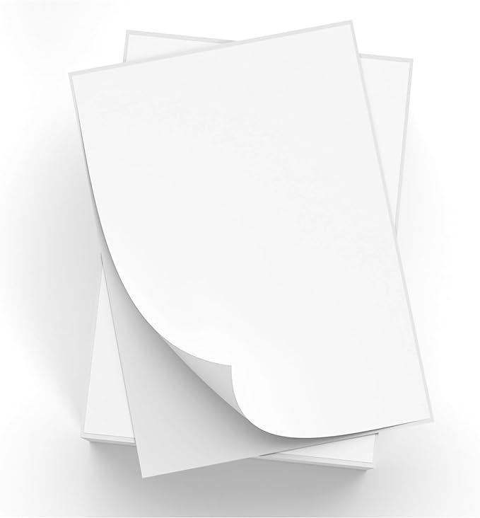 4000 Full Sheets Sticker Paper for Laser & Ink Jet Printers, 8.5" x 11" Full Sheet Address Shipping Label, 4000 Sheets 4000 Labels