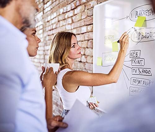 48" x 36" Magnetic Whiteboard for Wall Mount | Large Dry Erase Board with Aluminum Frame & Pen Tray | Office, Classroom, Home Use | Durable White Board for Presentations, Messages, Planning