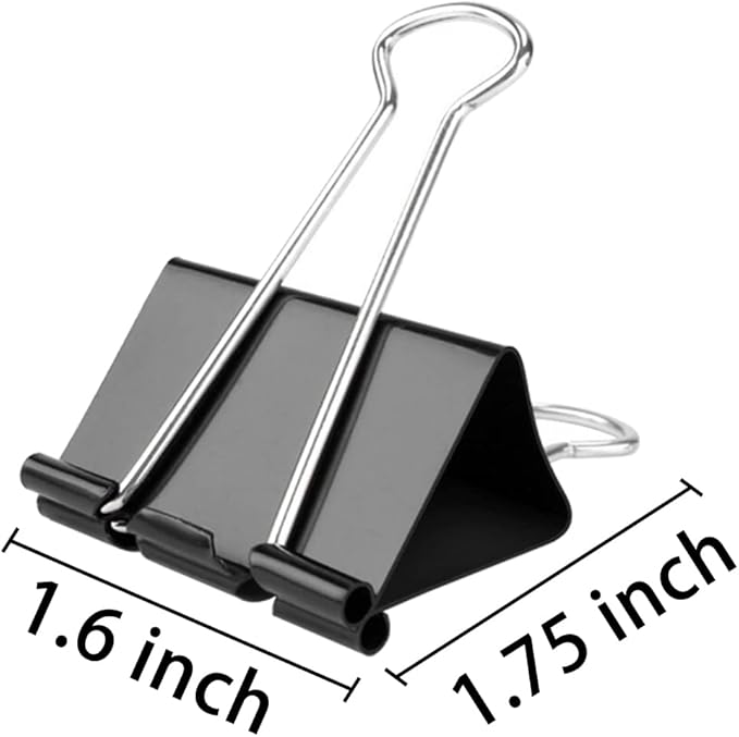 48Pack Large Binder Clips for Office Home 1.6 inch