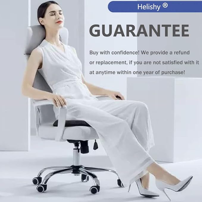 Gel Seat Cushion, Extra Large Breathable Honeycomb Gel Cushion, Absorbs Pressure Points Seat Cushion with Non-Slip Cover for Office Chair Home Cars Wheelchair (Standard, Blue)