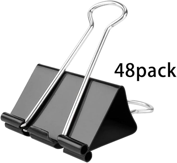 48Pack Large Binder Clips for Office Home 1.6 inch