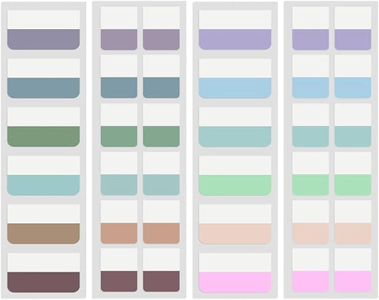 360 Pcs Sticky Index Tabs, Colored Book Sticky Tabs for Notebooks, Repositionable Page Tabs for Notebooks File Classification,12 Colors (1 Inch, 1.8×1 Inch)
