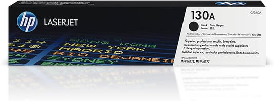 HP 130A Black Toner Cartridge | Works with HP Color LaserJet Pro MFP M176, M177 Series | CF350A