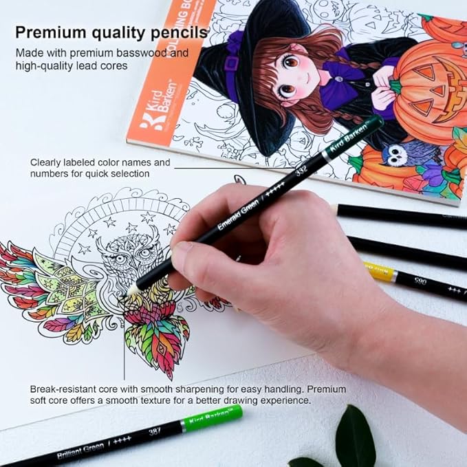 147 PCS Colored Pencils for Adult Coloring Books – 120 Colored Pencils, 3-Color Sketchbook, Coloring Book, Tools, Soft Core Oil Based,Blending Shading,Art Supplies for Beginners & Adults