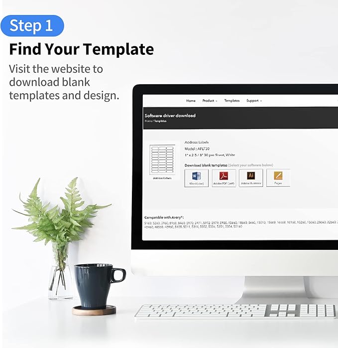 2"x4" Shipping Address Labels, 10-UP Blank Mailing Labels, White Self-Adhesive Customized Stickers for Inkjet and Laser Printer [400 Sheet, 4000 Labels]