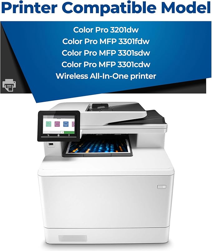 218X Toner Cartridges 4 Pack Color Laser Jet Pro MFP 3301fdw 3301sdw 3201dw Replacement for HP 218X 218A 218 Toner Cartridge HP218X for Color Laser-Jet Pro 3201dw MFP 3301fdw 3301sdw 3301cdw | No Chip