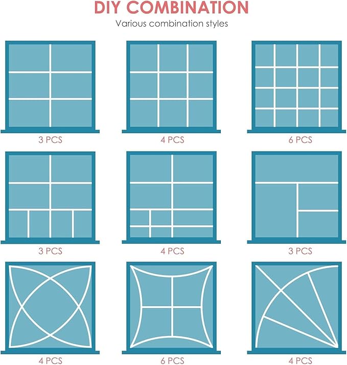 18Pcs Drawer Dividers, Adjustable Drawer Organizer for Socks, Underwear, Makeup, Can Help Tidy Kitchen, Bedroom, Dresser Black