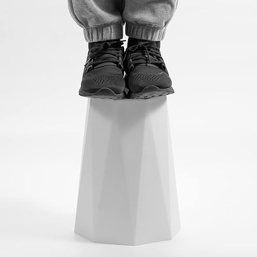 12L Trash Can Wastebasket Plastic Trash Bin Garbage Container Rubbish Can Paper Basket Office Organizer for Bedroom Home Office, 6 White