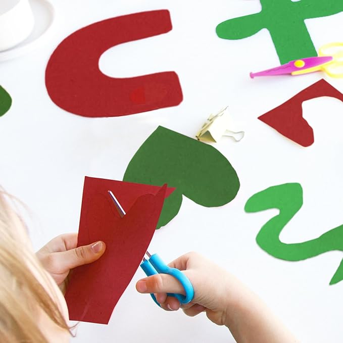 24 Sheets Red Cardstock 8.5 x 11 Thick Printer Paper, Goefun 80lb Red Card Stock Paper for Christmas, Valentines Day, Invitations and Craft