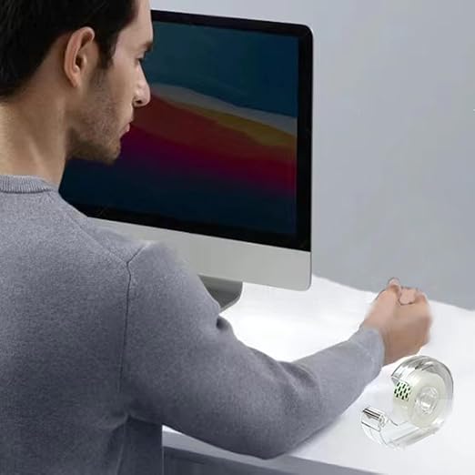 144 Rolls Transparent Tape Refills - 3/4-Inch x 1000 inch, 1 inch Core, Clear Gift Wrapping Tape Refill Roll for Office, Home, School