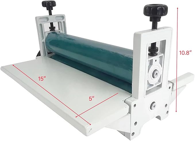 14'' Manual Cold Roll Laminator Laminating Machine Lamination Foldable Long Wings