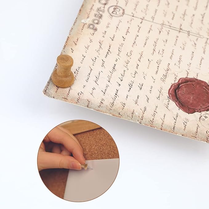 150 Pcs Push Pins for Cork Board, Decorative Thumb Tacks Wooden Push Pins Head Pin Wood Map Tacks Marking Pin, Wood Thumb Tacks Decorative for Bulletin Boards Craft Projects with Storage Box, Coffee