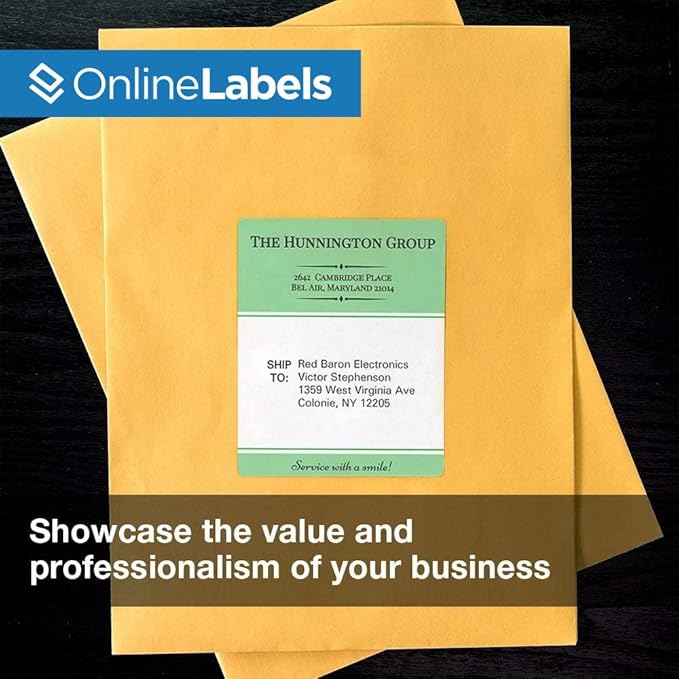 4 x 5 Rectangle Mailing Labels - Permanent, White Matte - Shipping, Wine, Product - Pack of 1,000-250 Sheets - Inkjet/Laser Printers - Online Labels