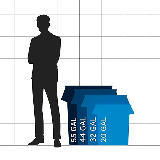 32 Gallon Yellow Round Commercial Trash Can