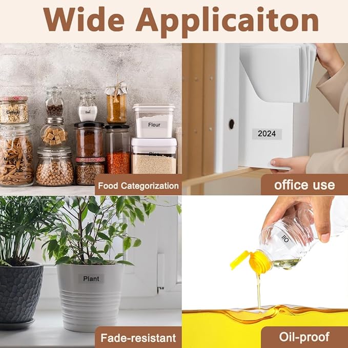 Hehua Tze Tz 6mm 0.23 Laminated Clear Tape Compatible for Brother Label Maker Tape TZe-111 TZe111 TZ-111 TZ111 for Ptouch PT D200 D210 H110 1880, 1/4'' x 26.2ft Black on Clear, 3 Pack