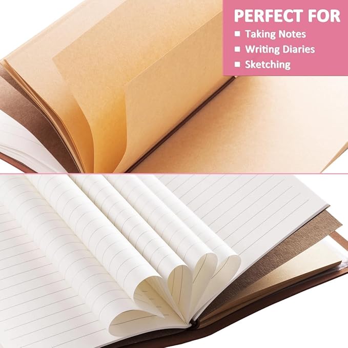 Horse Gifts for Women Girls Horse Stuff Leather Journal Notebook with Pen for Horse Lovers Leather Refillable Notebook, Sketchbook, Travel Diary