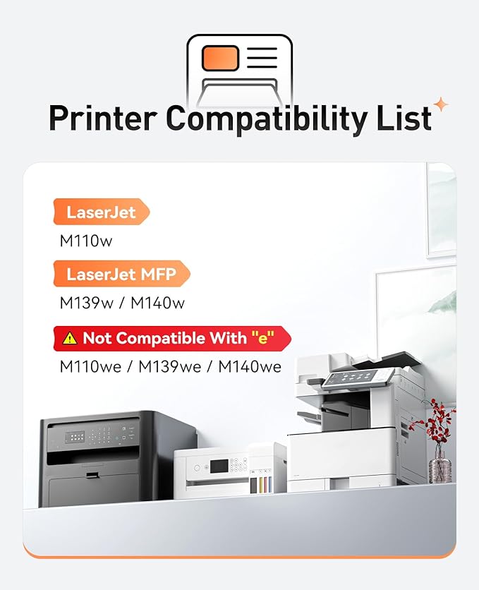 141A W1410A Black Toner Cartridge Set 2-Pack High Yield with Chip Replacement for HP 141A W1410A 141X W1410X Toner Cartridges Compatible with HP Laser Jet Pro M110w MFP M139w M140w Series Printer Ink