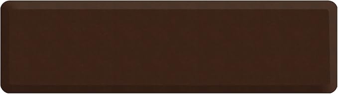 GelPro Anti Fatigue Nonslip Mat: Hard Floor Utility Mats for Garage, Patio and Kitchen - 20" x 72" x .5" - Leather Grain Truffle