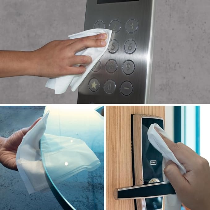 iCloth 70% Isopropyl Alcohol XL Screen and Electronics Wipes, Lint-Free, Streak-Free, Fast-Drying, Removes Dust and Fingerprints (24 Wipes)