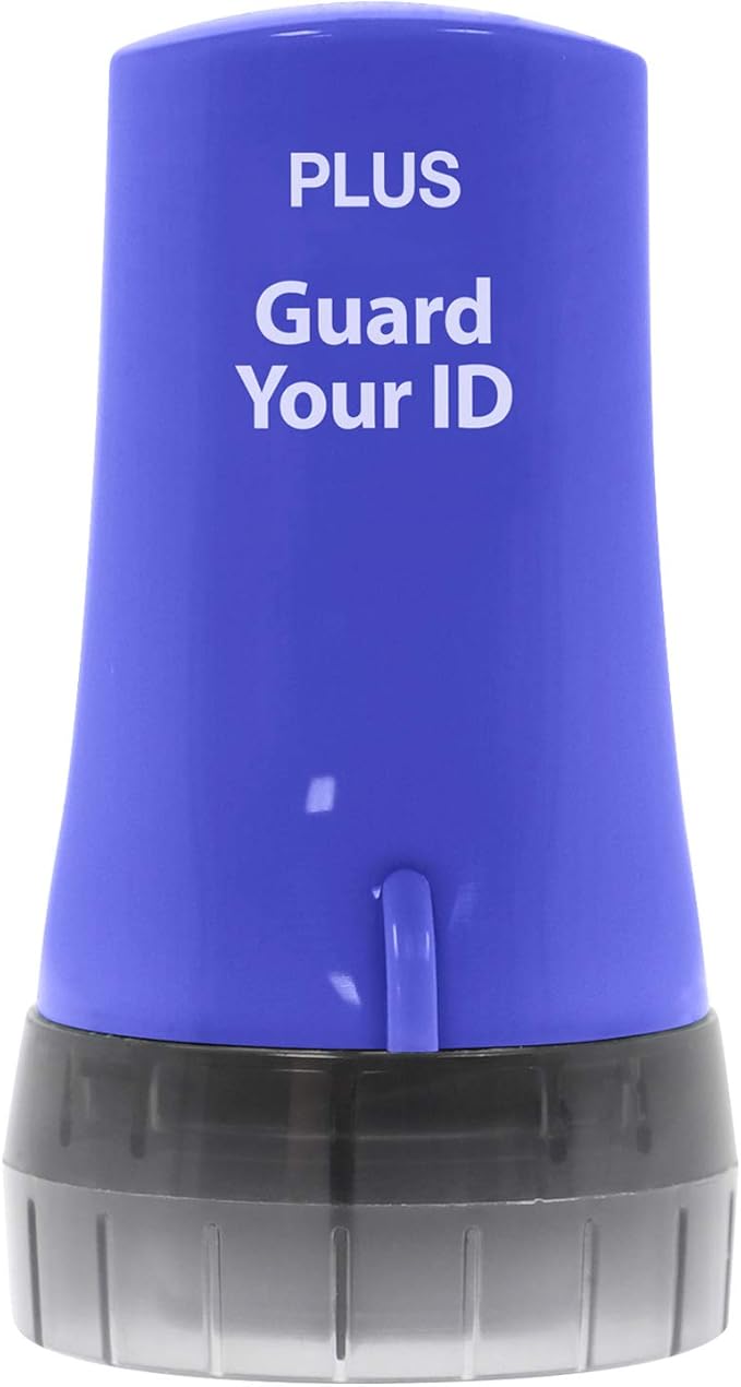 Guard Your ID Advanced Roller 2.0 Identity Theft Prevention Security Stamp Blue