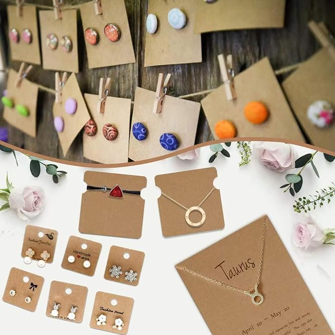 24 Sheets Brown Cardstock 8.5 x 11 Kraft Paper, Goefun 80lb Card Stock Printer Paper for Invitations, Menus, Crafts, DIY Cards