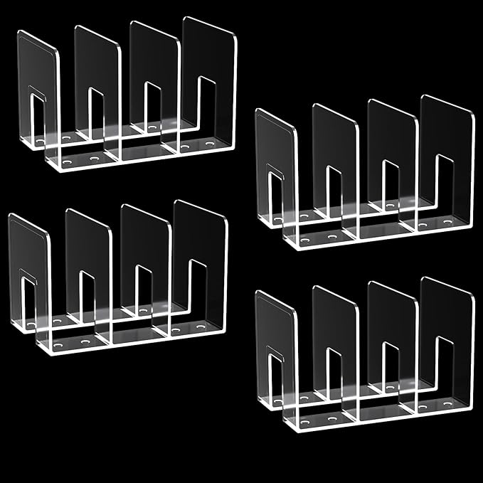 4PCS purse organizer for closet,handbag storage,book holder,bag organizer,acrylic desk file organizer,clutch divider,desk accessories workspace organizers