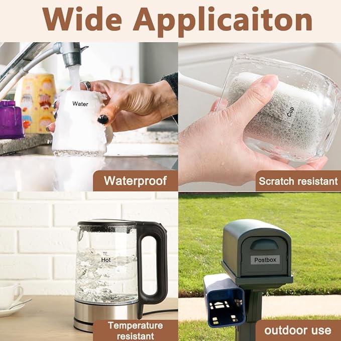 Hehua Tze Tz 6mm 0.23 Laminated Clear Tape Compatible for Brother Label Maker Tape TZe-111 TZe111 TZ-111 TZ111 for Ptouch PT D200 D210 H110 1880, 1/4'' x 26.2ft Black on Clear, 3 Pack