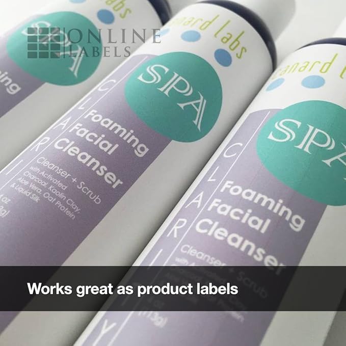 4 x 3 Rectangle Mailing Labels - Permanent, White Matte - Shipping, Wine, Product - Pack of 60,000-10,000 Sheets - Inkjet/Laser Printers - Online Labels