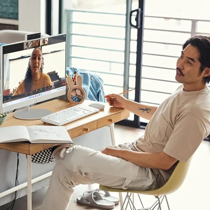 HP 27" FHD Touch-Screen All-in-One Computer, 12-Cores Intel Core Ultra 7, 32GB DDR5 RAM 1.5TB Storage (1TB SSD+512GB Docking Station Set), Windows 11 Pro with Microsoft Office Included, White