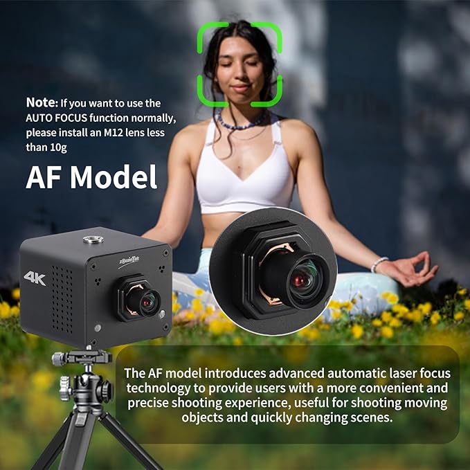 4K Native NDI|HX3 POV Box Camera PoE, Simultaneously HDMI & SDI Output, RTSP/RTMP(s)/SRT, Standalone Live Streaming to YouTube/Facebook/Twitch for Webcast, Meeting, Teaching & Gaming (M12 AF)