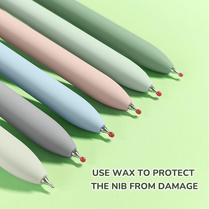 Gel Pens, 12 Pcs Black Ink Pens for Women, 0.5mm Fine Point Smooth Writing Pens, High-End Series Retractable Pens for Journaling Note Taking (12 Pcs Gold Morandi and Vintage)